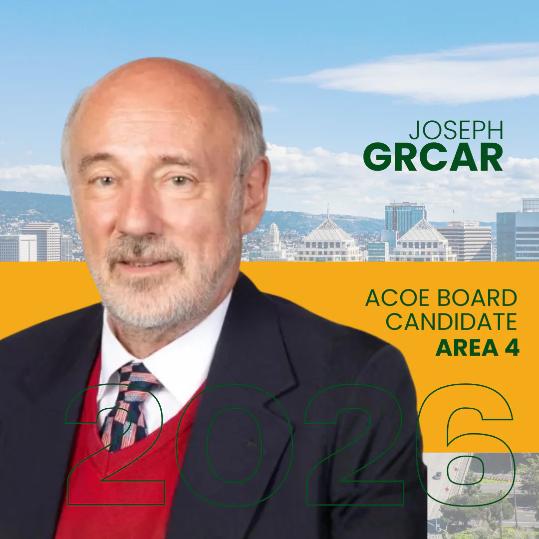 Joseph Grcar Acoe Board Candidate Area