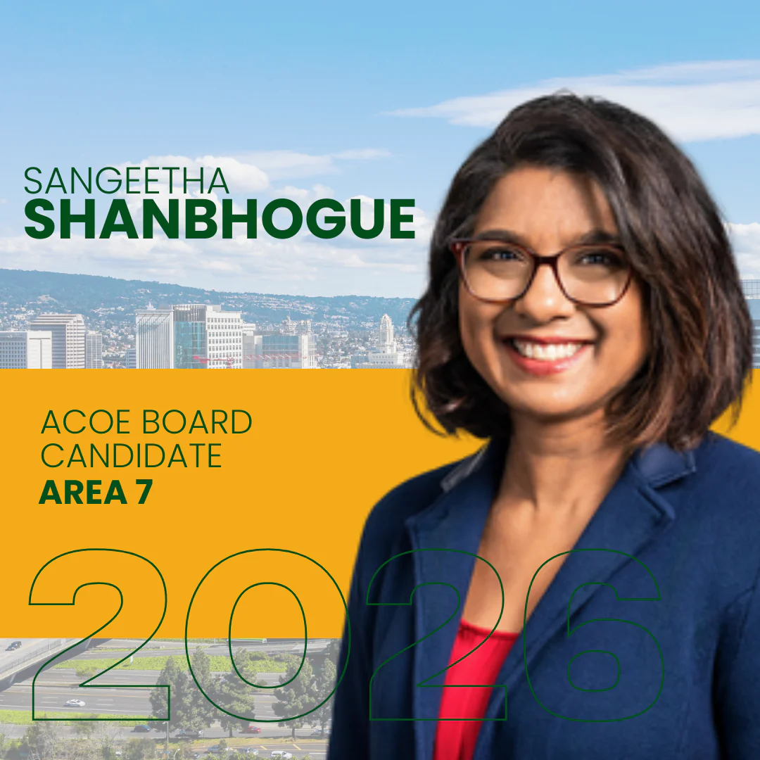 Sangeetha Shanbhogue Acoe Board Candidate Area 7